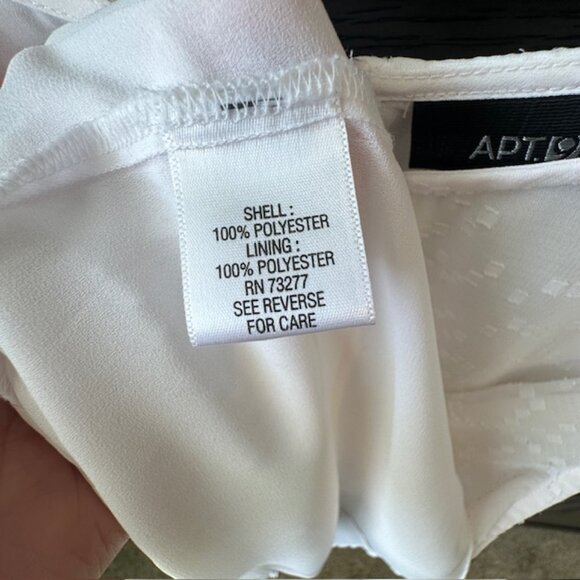 Apt.‎ 9 White Sleeveless Layered Tank Blouse Size XL - Picture 7 of 8